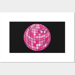 Pink Disco Ball Posters and Art